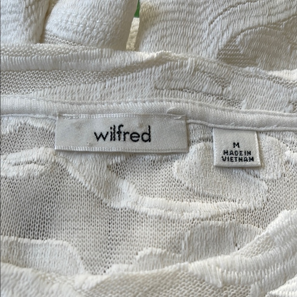 Wilfred White Textured Women's Jersey Top